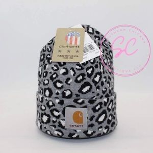 Carhartt Gray Leopard Beanie